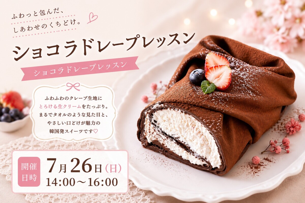 「ふわっと包む、とろけるショコラドレープ」